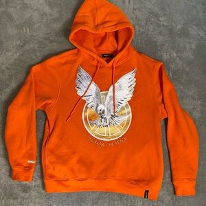 Roku Studio Increase The Peace Embroidered Orange Hoodie XL